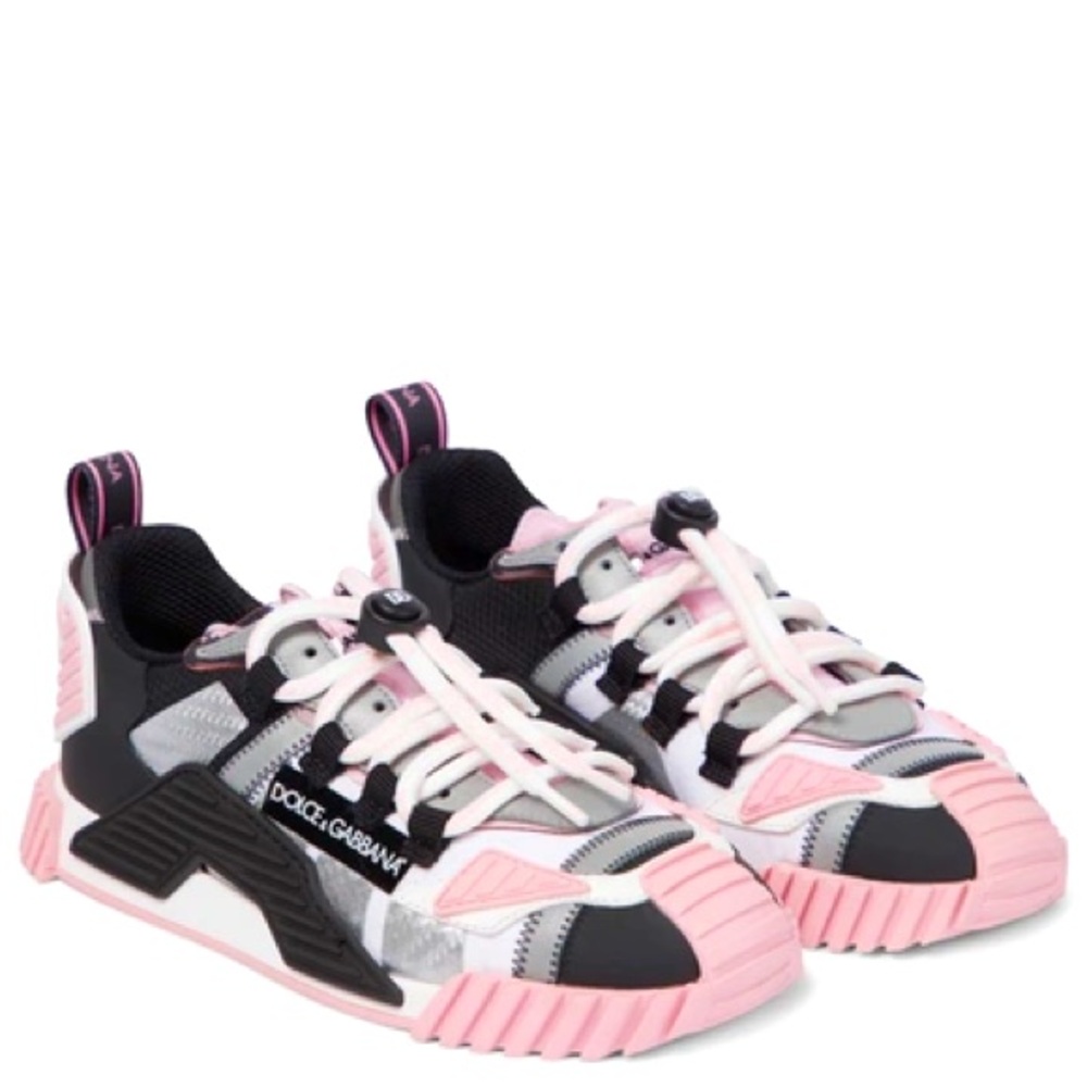 DOLCE & GABBANA
Drawstring-lace Low-top Sneakers In Black and Pink